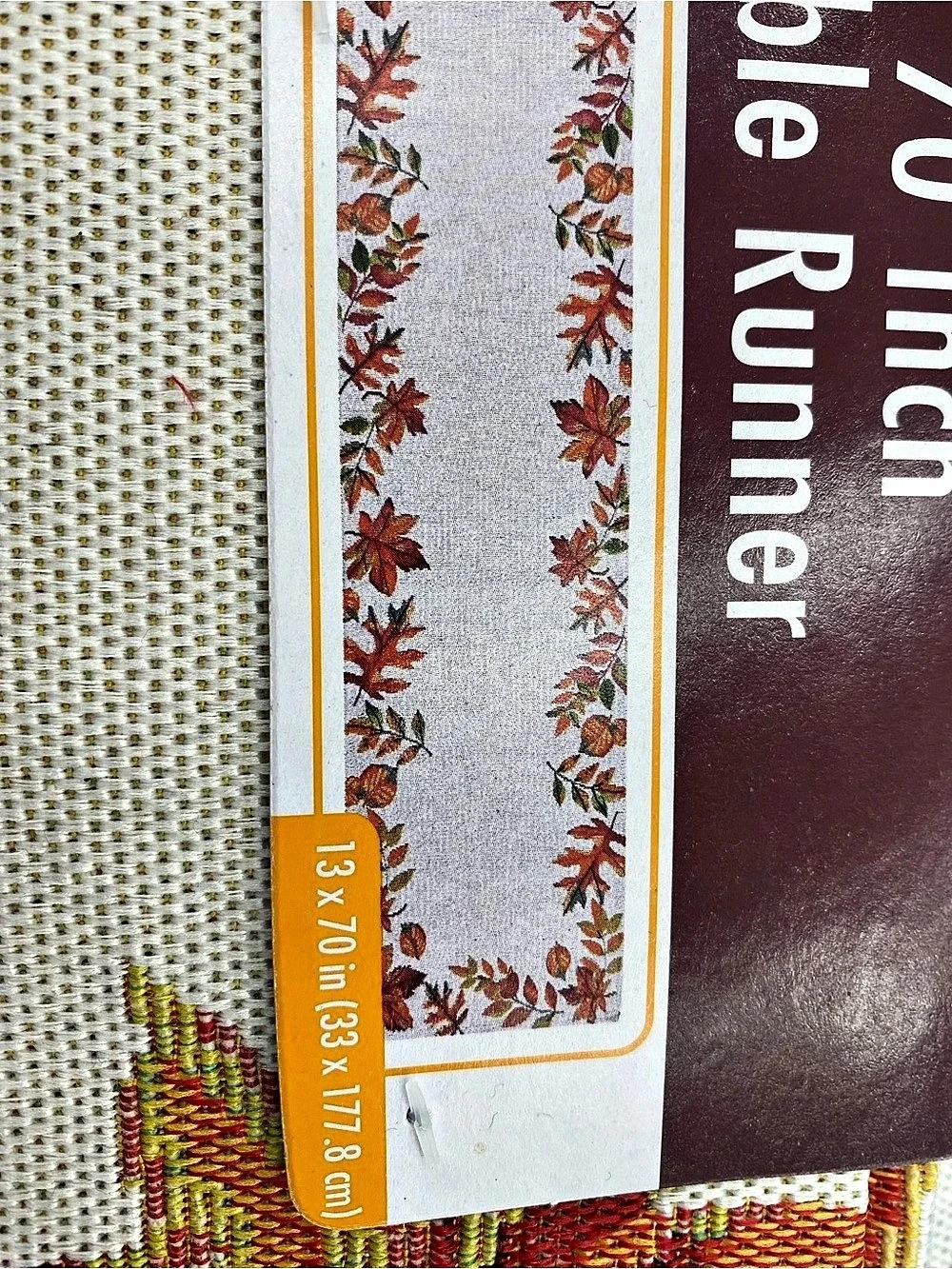 Seasonal Floral Table Runner in Cream & Red NWT